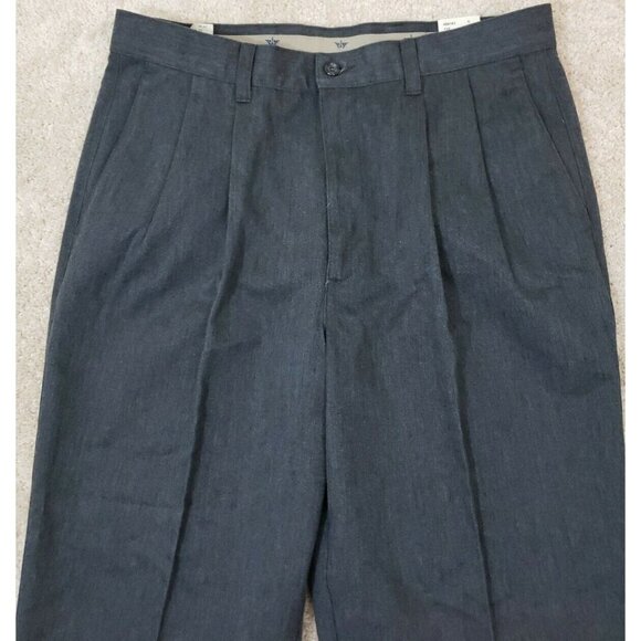 Dockers ~Men's 34×29~ Gray Classic Fit Pleated Pants No Wrinkle Twill NWT $48.00 - Picture 9 of 12